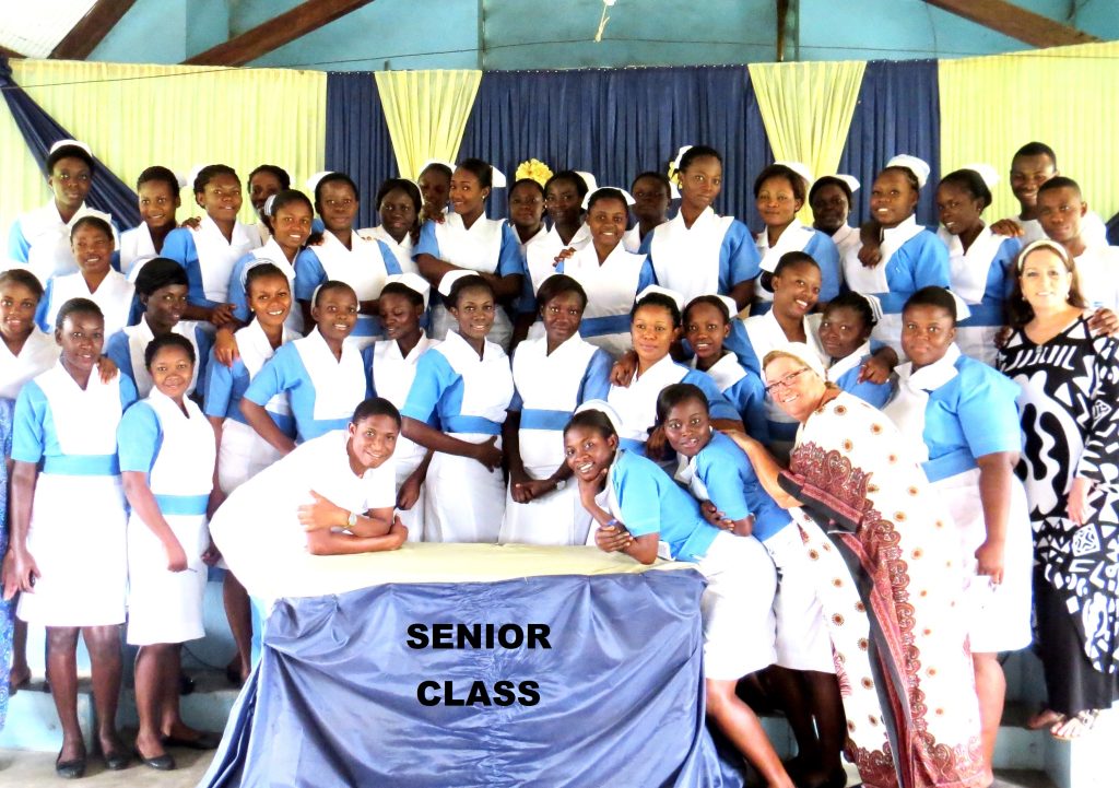 Nurses at their senior class