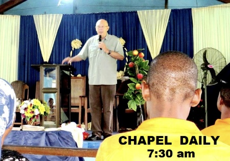 Fred Teaching Daily Chapel