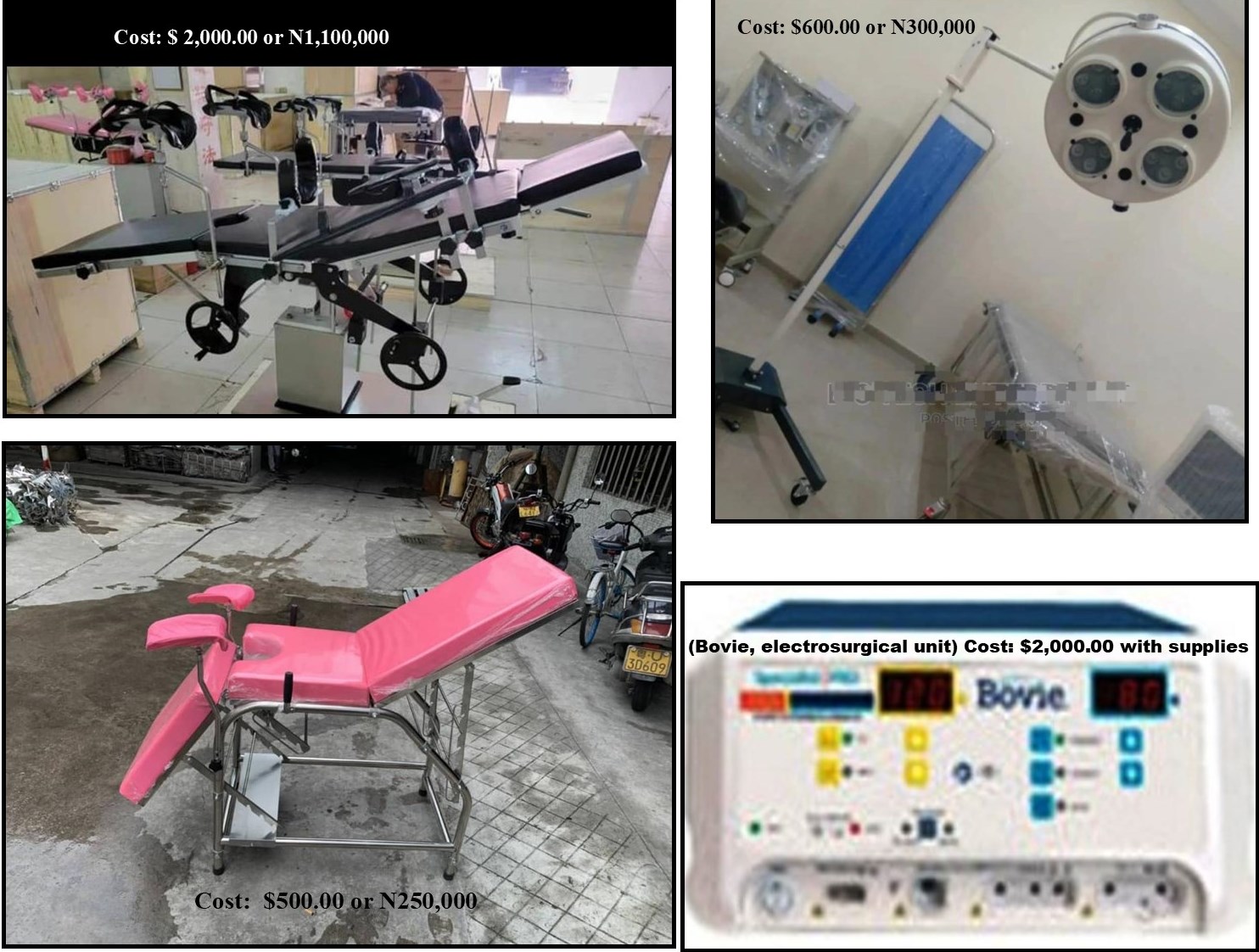Surgeons / Needed Equipment